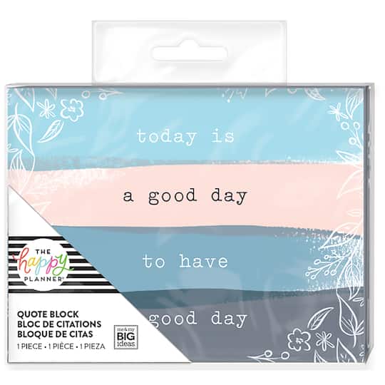 The Happy Planner&#xAE; Good Day Quote Block